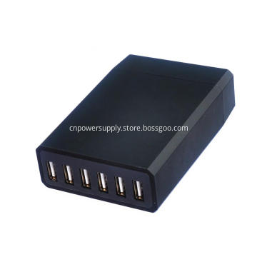 6 Port USB Charger Travel Adapter
